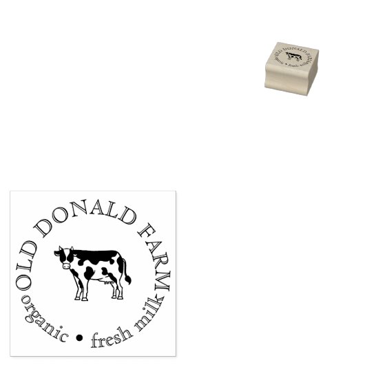 Custom Fresh Farm Small Business Rubberstempel (Gestempeld)