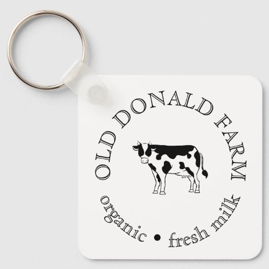 Custom Fresh Farm Small Business Sleutelhanger (Voorkant)