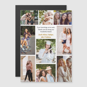 Custom Friends Collage Vriendschap Magnet Kaart