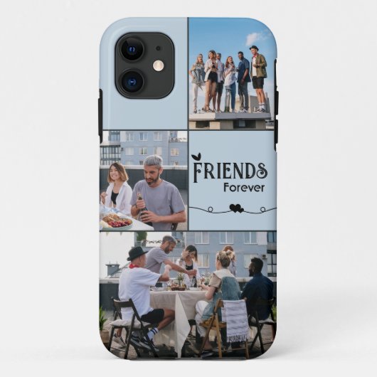 Custom Friends Forever Foto iPhone Case (Achterkant)