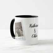 Custom Friendship Mug with Photo & Names Mok (Voorkant links)