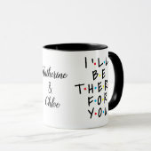 Custom Friendship Mug with Photo & Names Mok (Voorkant rechts)