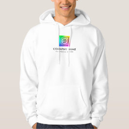 Custom Front Back Logo Staff Hoodie
