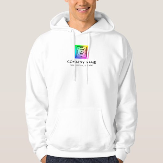 Custom Front Back Logo Staff Hoodie (Voorkant)