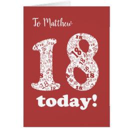 Custom Front Chic Rood, Wit 18e Verjaardag