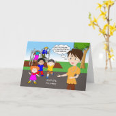 Custom Front Gefeliciteerd met het pensioen van de Kaart (Gele Bloem)