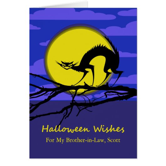 Custom Front Halloween for Brother in Law, Cat (Voorkant)