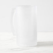 Custom Frosted Glass 16 oz Mok voor elke gelegenhe (Voorkant links)