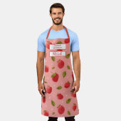 Custom Fruit Apron – Culinary Science by [Name] Schort (Gedragen)