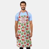 Custom Fruit Apron – Culinary Science by [Name] Schort (Gedragen)