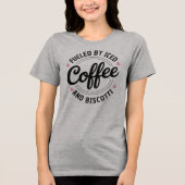 Custom Fueled by Iced Coffee Tri-Blend Shirt (Voorkant)