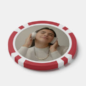 Custom Full Photo Modern  Poker Chips (Enkel)