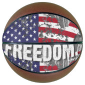 Custom Fullsize Basketball – Freedom Job Basketbal (Voorkant)