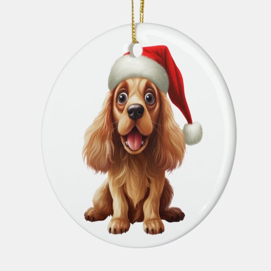 Custom Fun Amerikaanse Cocker Spaniel Hond Keramisch Ornament (Links)