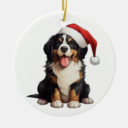Custom Fun Berner Mountain Dog Keramisch Ornament (Voorkant)