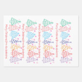 Custom Fun Christmas Doodle Whimsical Inpakpapier Vel (Voorkant)