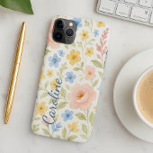 Custom Fun Classy Shabby Franse Bloemkunst Patroon Case-Mate iPhone Case