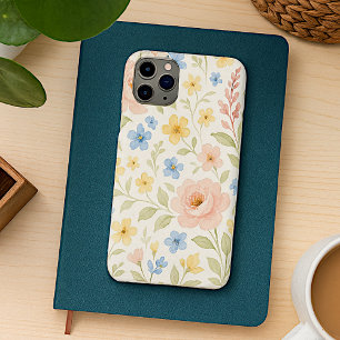 Custom Fun Classy Shabby Franse Bloemkunst Patroon iPhone 11Pro Max Hoesje