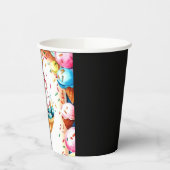Custom Fun Creamy Ice Cream Verjaardag Papieren Bekers (Links)