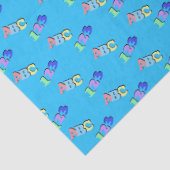 Custom Fun Cute Animals Birthday Tissuepapier (Detail)