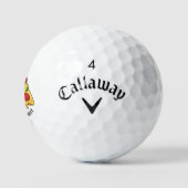 Custom Fun Food Icon Golf Ball Gift Set Golfballen (Logo)
