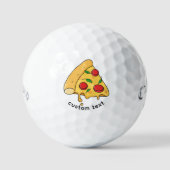Custom Fun Food Pizza Design Golf Balls - Gift Set Golfballen (Voorkant)