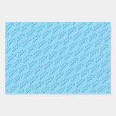 Custom Fun Happy Birthday Pattern Roze Blauw Groen Inpakpapier Vel (Voorkant 2)