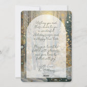 Custom Fun Kleurrijke Abstracte Winter Wonderland  Feestdagenkaart (Achterkant)