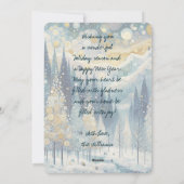 Custom Fun Kleurrijke Abstracte Winter Wonderland  Feestdagenkaart (Achterkant)