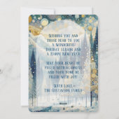 Custom Fun Kleurrijke Abstracte Winter Wonderland  Feestdagenkaart (Achterkant)