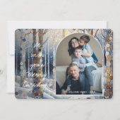 Custom Fun Kleurrijke Abstracte Winter Wonderland  Feestdagenkaart (Voorkant)