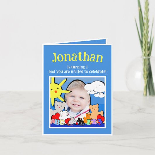 Custom Fun Leuke Dieren Verjaardagsfeest (Voorkant)