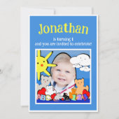 Custom Fun Leuke Dieren Verjaardagsfeest Kaart (Voorkant)