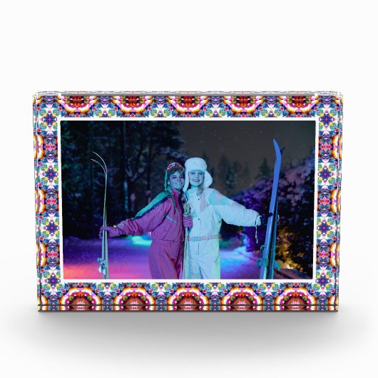 Custom Fun Merry Christmas Dopamine Decor Zusters Fotoblokken (Voorkant)