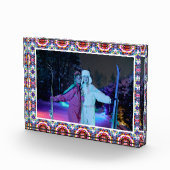 Custom Fun Merry Christmas Dopamine Decor Zusters Fotoblokken (Rechts)