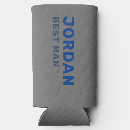 Custom Fun Modern Cool Bachelor Zomerstrandtrip Seltzer Blikjeskoeler (Achterkant)