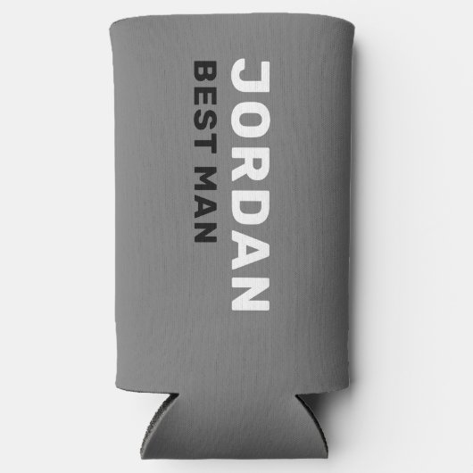 Custom Fun Modern Cool Bachelor Zomerstrandtrip Seltzer Blikjeskoeler (Voorkant)