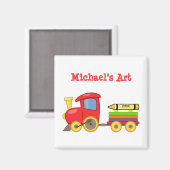 Custom Fun Red Choo Choo Trein Engine Leuke Kunst Magneet (Voorkant / Achterkant)