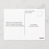 Custom Fun St Patricks Day Irish Zeppelin Airship Briefkaart (Achterkant)