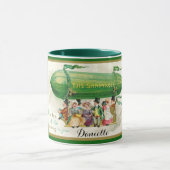 Custom Fun St Patricks Day Irish Zeppelin Airship Mok (Midden)