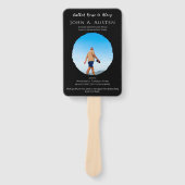 Custom Funeral Fan – Celebration of Life Handwaaier (Voorkant)