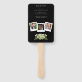 Custom Funeral Fan Remembered with Love  Handwaaier (Achterkant)