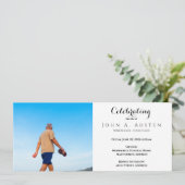 Custom Funeral Invitation Card - Flat Card (Staand voorkant)