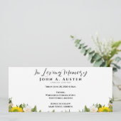 Custom Funeral Invitation Card - Flat Card (Staand voorkant)