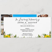 Custom Funeral Invitation Card - Flat Card (Voorkant / Achterkant)