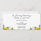 Custom Funeral Invitation Card - Flat Card (Voorkant)