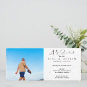Custom Funeral Invitation Card - Flat Card (Staand voorkant)