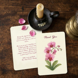 Custom Funeral Thank You Card Bedankkaart