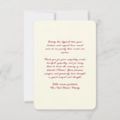 Custom Funeral Thank You Card Bedankkaart (Achterkant)