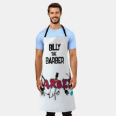 Custom Funky Barber Shop Schort (Gedragen)